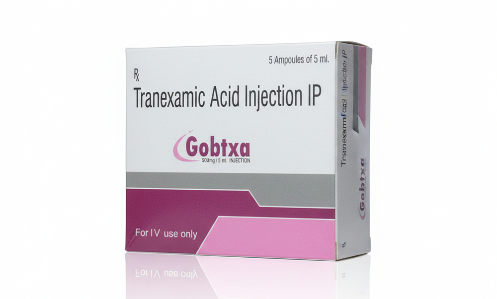 500mg Gobtxa Tranexamic Acid Injection IP